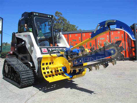 skid loader trencher attachment